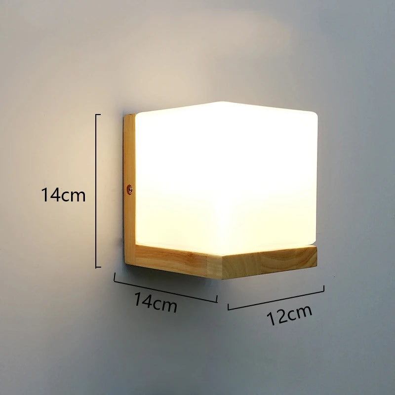 🌿 Modern Wooden LED Wall Lamp – Stil trifft Natur