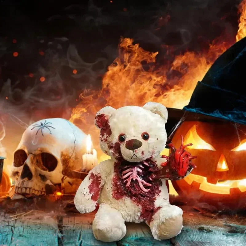 🧸 Halloween Horror Teddy – Gruselige Deko für Party & Geisterhaus