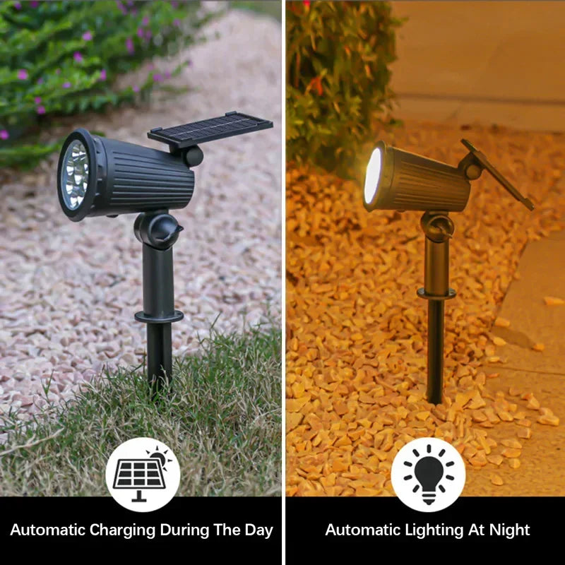 ☀️ 9 LED Solar Spotlights – Helles Licht für Garten & Outdoor