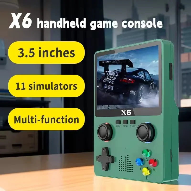 🎮 X6 Portable Retro Gaming Console – 10.000+ Klassiker in deiner Hand