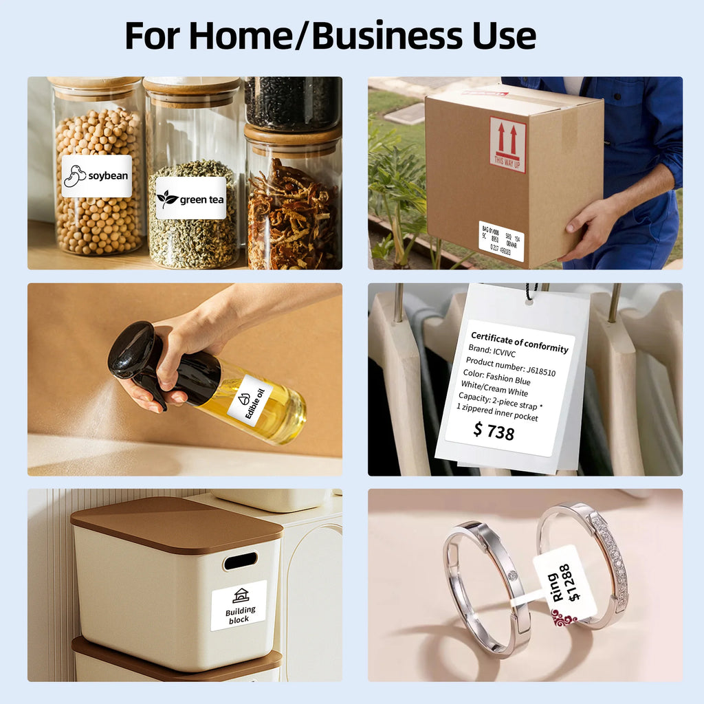 🖨️ Mini Bluetooth Thermodrucker – Tragbarer Etiketten- & Sticker-Drucker 📱✨