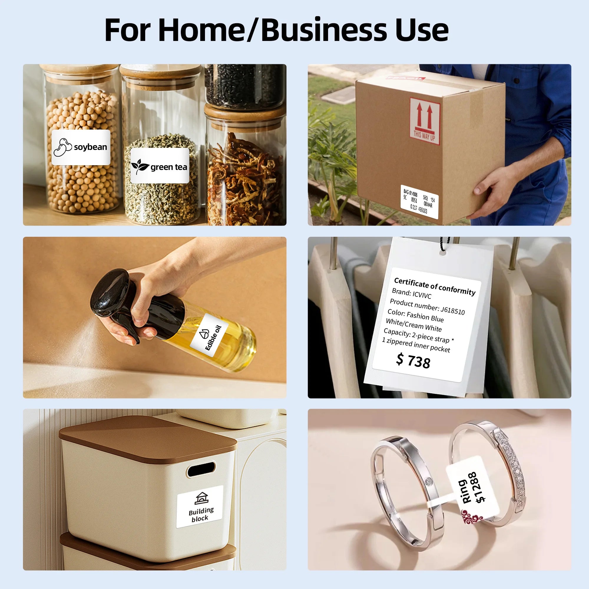 🖨️ Mini Bluetooth Thermodrucker – Tragbarer Etiketten- & Sticker-Drucker 📱✨