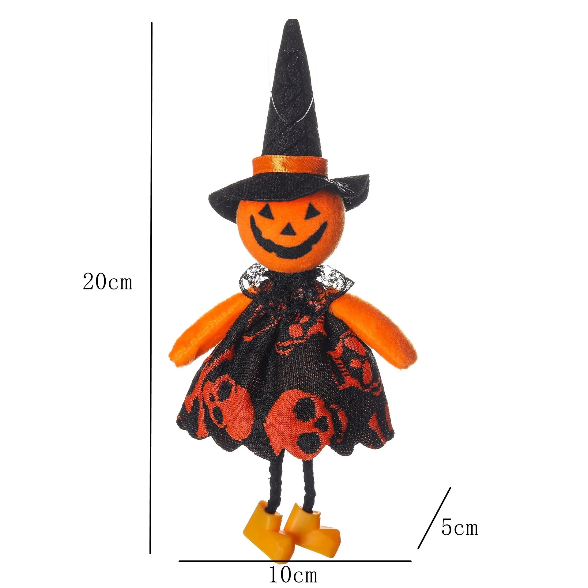 Halloween Hängefiguren – Kürbis, Hexe, Geist & Katze