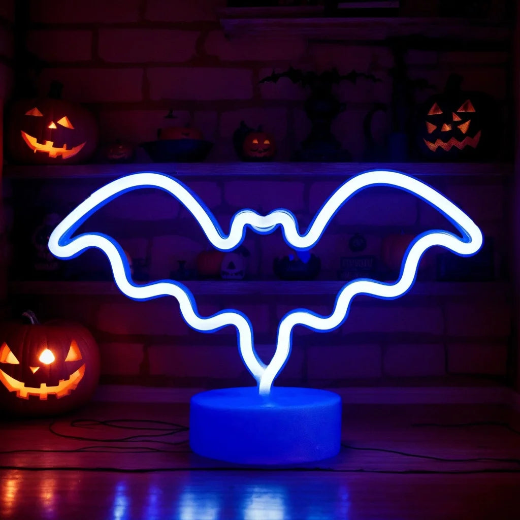 Neon LED Dekolicht – USB & Batterie betrieben, Tisch- & Raumdekoration, Party & Heim