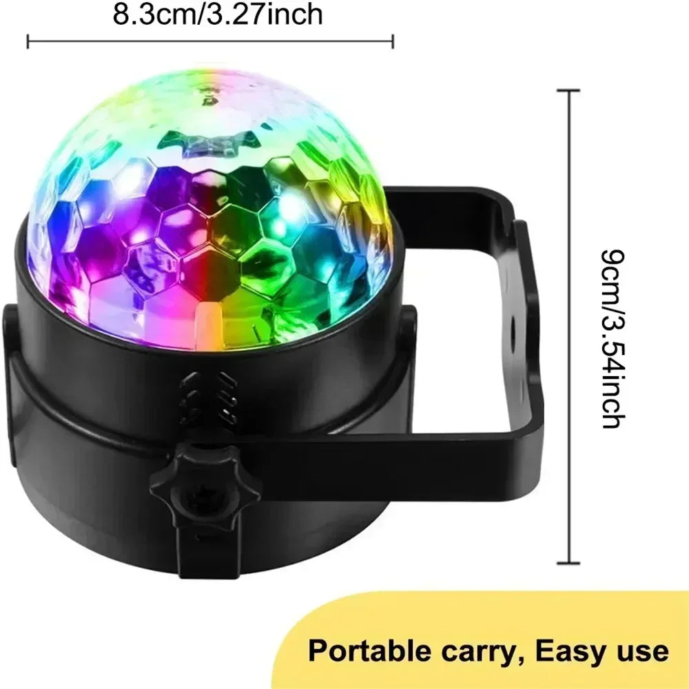RGB LED Disco Kugel – Soundgesteuerte Party Lampe mit Fernbedienung