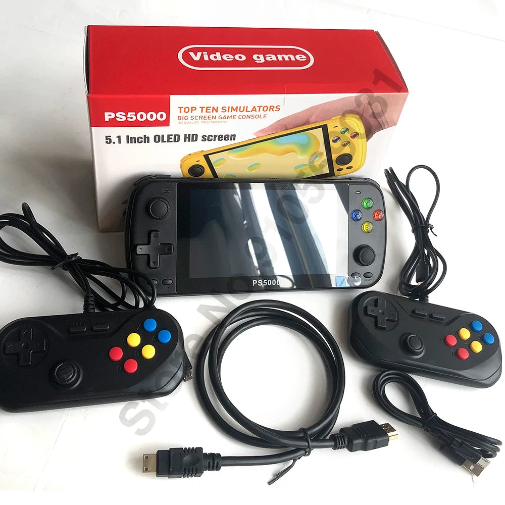 🚀 PS5000 5-inch Portable Handheld Game Console – Multi-Emulator für PS1, MAME, MD, NES, SNES