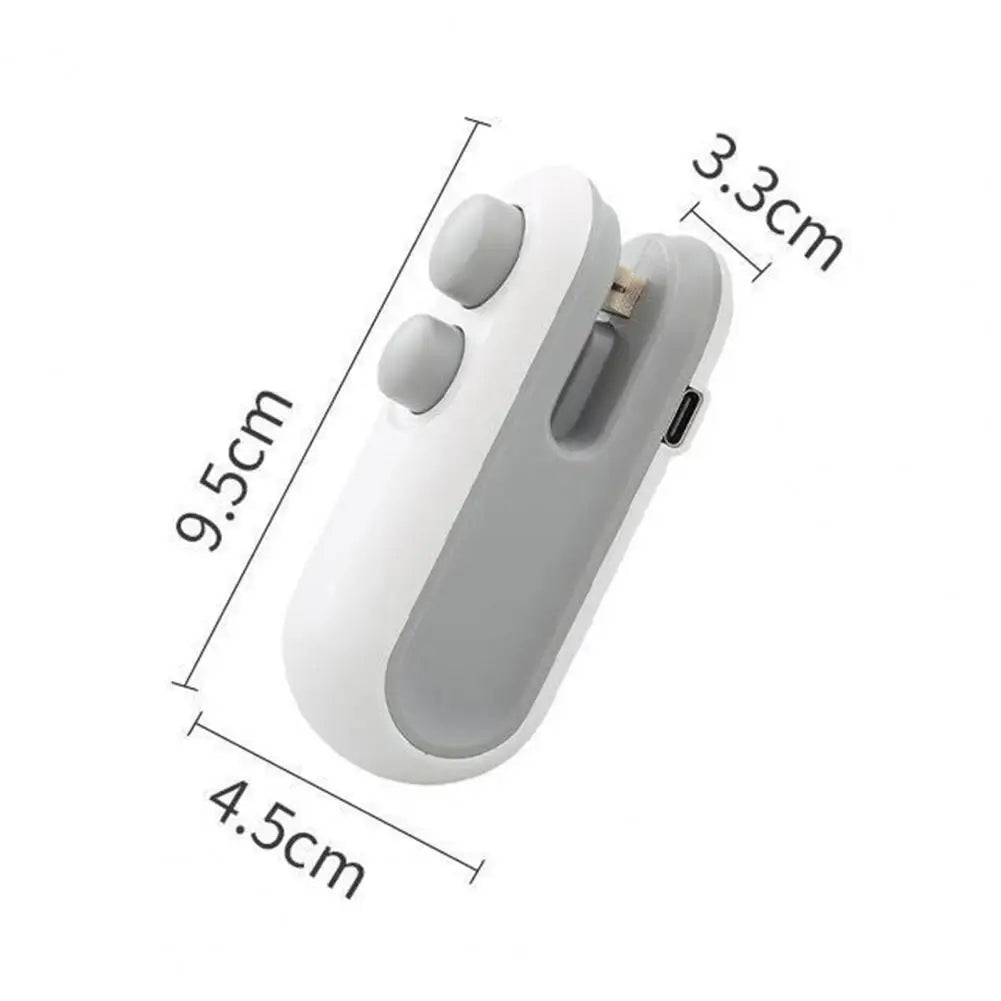 🔌 Mini-Beutelverschweißer mit Cutter – USB-aufladbar, tragbar & magnetisch – Perfekt für Snacks & Lebensmittel 🍿🥨