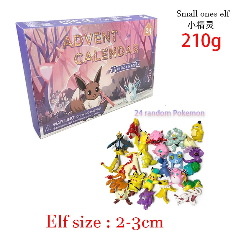 Adventskalender für Kinder 🎄 – 24 Cartoon & Anime Figuren | Mini-Puppen & Dekoration | Perfektes Weihnachtsgeschenk