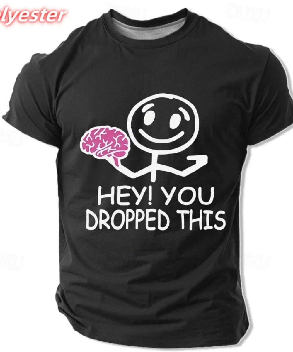 🧠 Lustiges Brain T-Shirt für Herren – Buntes 3D Print