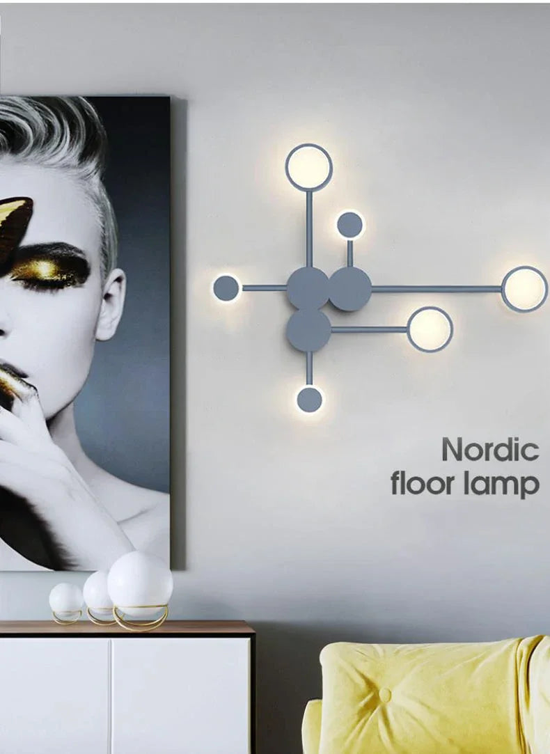 Nordic Minimalistische LED Wandleuchte – Modern, Schlafzimmer, Wohnzimmer & Treppenbeleuchtung