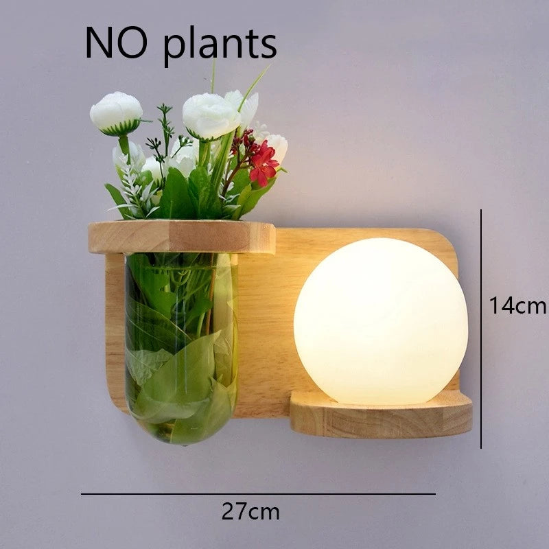 🌿 Modern Wooden LED Wall Lamp – Stil trifft Natur