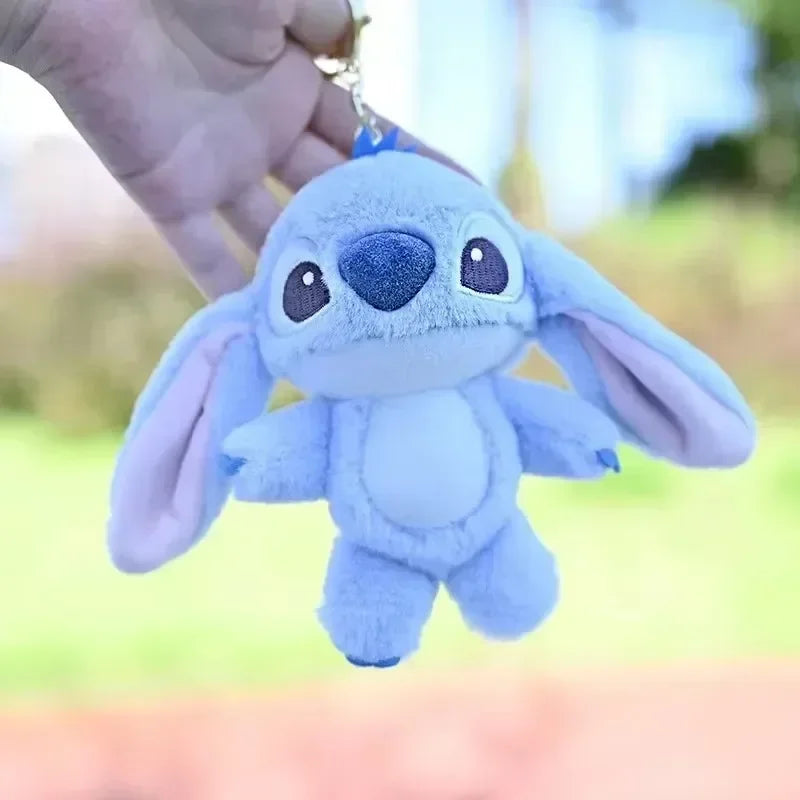 💖 Cartoon Stitch Plüsch Schlüsselanhänger – Süßes Kuscheltier Anhänger Geschenk für Kinder & Mädchen 🎁🧸