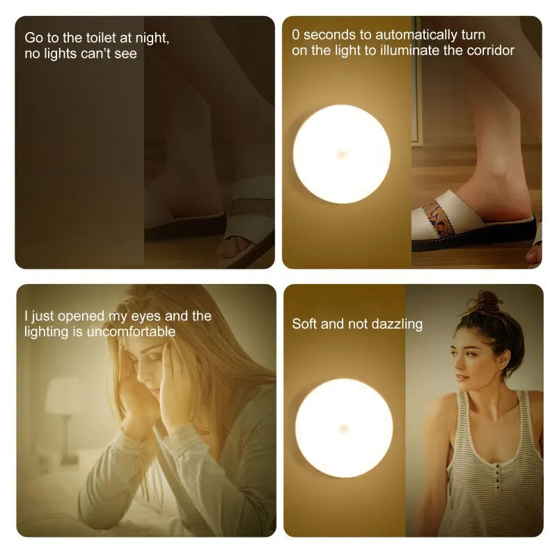 💡 LED Smart Human Body Sensor Night Lamp
