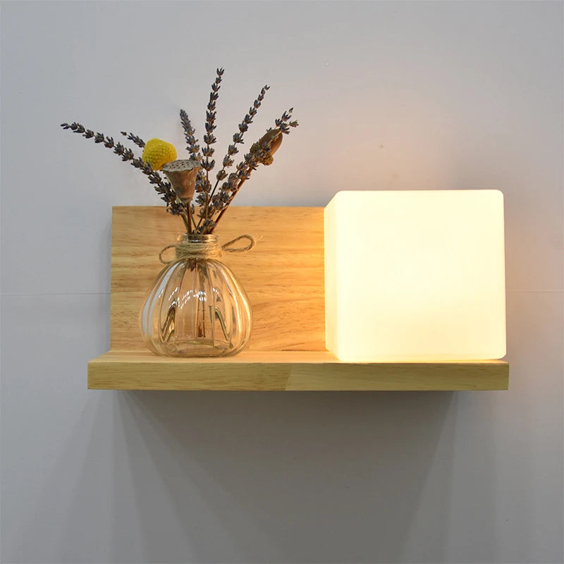 🌿 Modern Wooden LED Wall Lamp – Stil trifft Natur
