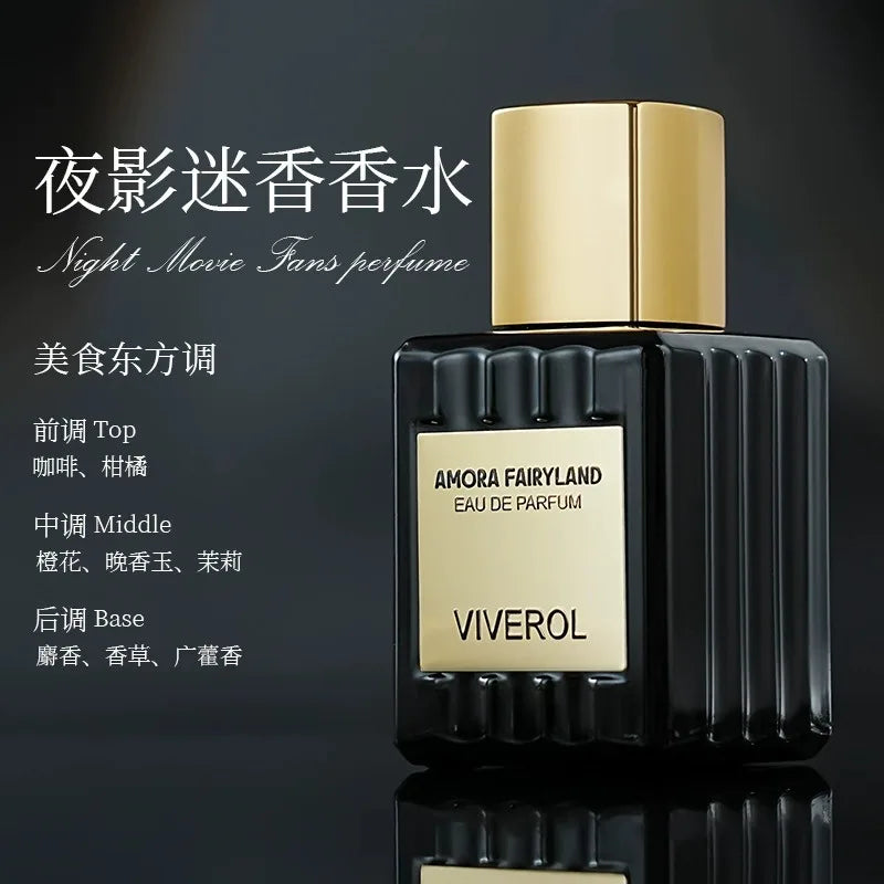 ✨ 50ml Amber-Hued Gold-Capped Perfume – Mystical & Luxurious