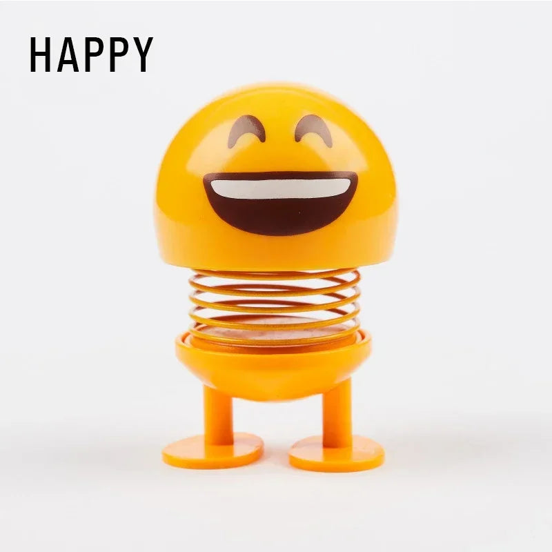 🚗 Lustiges Wackelkopf Auto-Dashboard Ornament – Süße Gesichter & Trendiges Autozubehör 😄