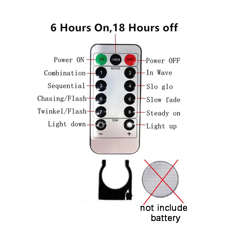 3/4/6m LED Vorhang-Lichterkette – USB, Fernbedienung, Weihnachts- & Zimmerdeko