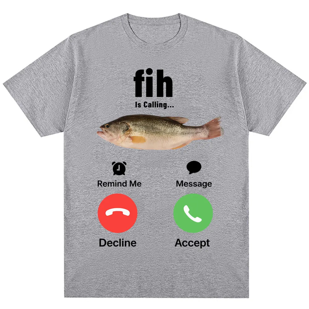 📱😂 Lustiges „Fish is Calling“ Meme T-Shirt – Unisex