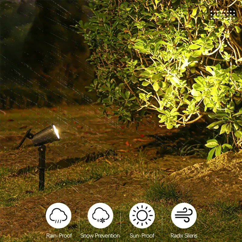 ☀️ 9 LED Solar Spotlights – Helles Licht für Garten & Outdoor