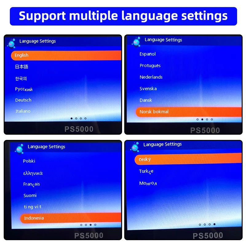 🚀 PS5000 5-inch Portable Handheld Game Console – Multi-Emulator für PS1, MAME, MD, NES, SNES