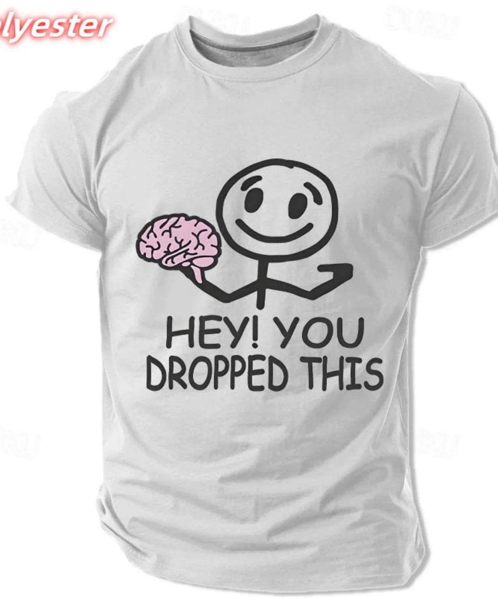 🧠 Lustiges Brain T-Shirt für Herren – Buntes 3D Print
