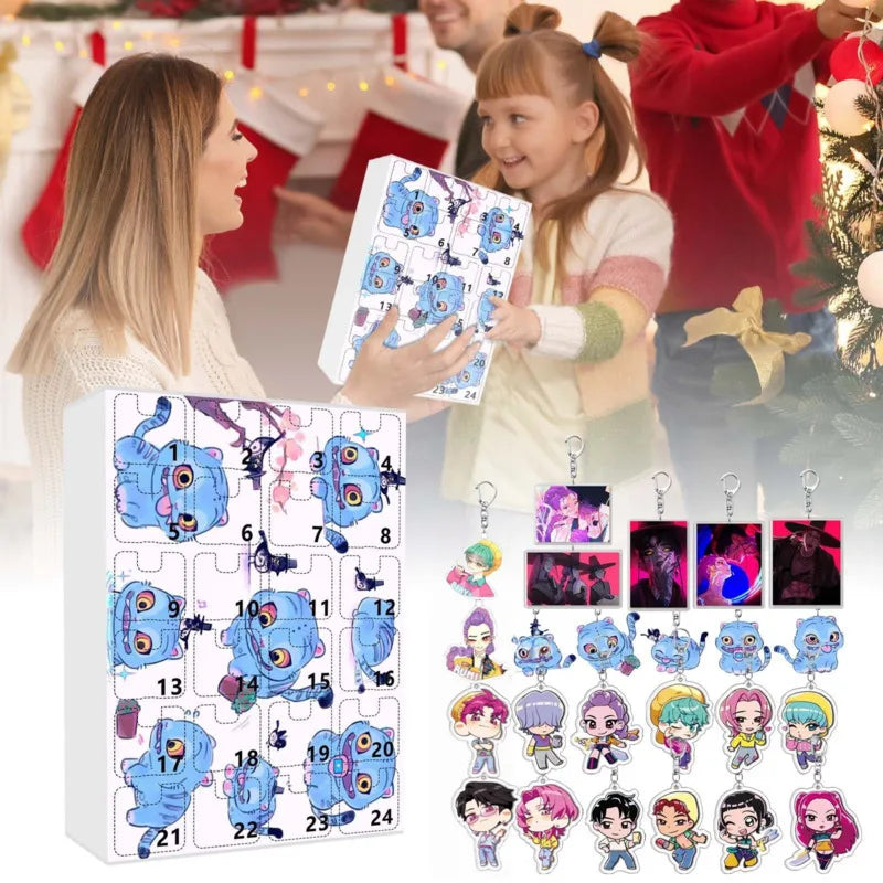K-Pop Demon Hunters Adventskalender 🎄✨ – 24 Tage Weihnachts-Countdown mit Rumi, Mira, Zoey & Tiger | Perfektes Geschenk für K-Pop Fans