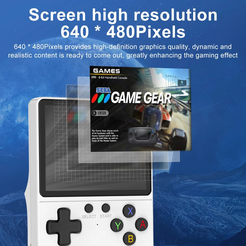 🚀 GB350 Handheld Game Console – Multi-Plattform, HD IPS Screen, 3D Joystick, Ergonomisch