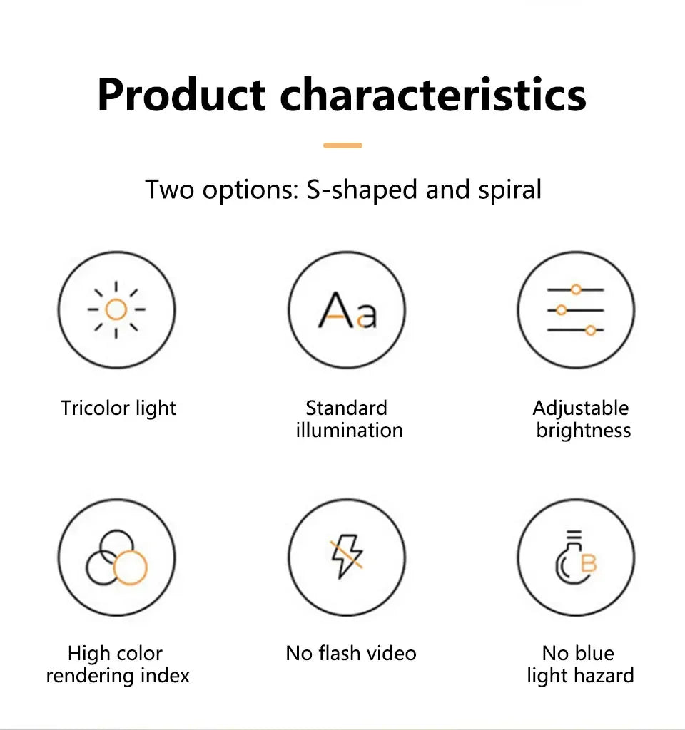 LED Spiral Tischlampe – dimmbar, modern & dekorativ