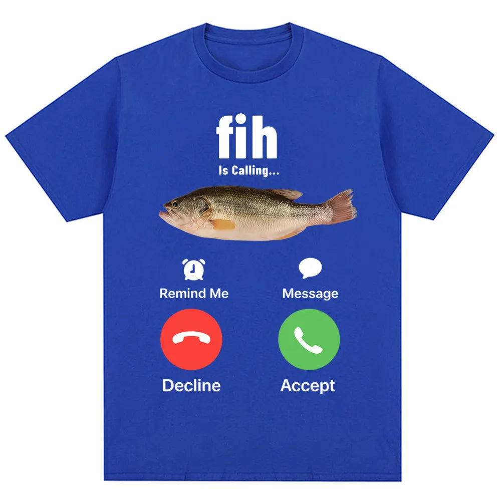 📱😂 Lustiges „Fish is Calling“ Meme T-Shirt – Unisex