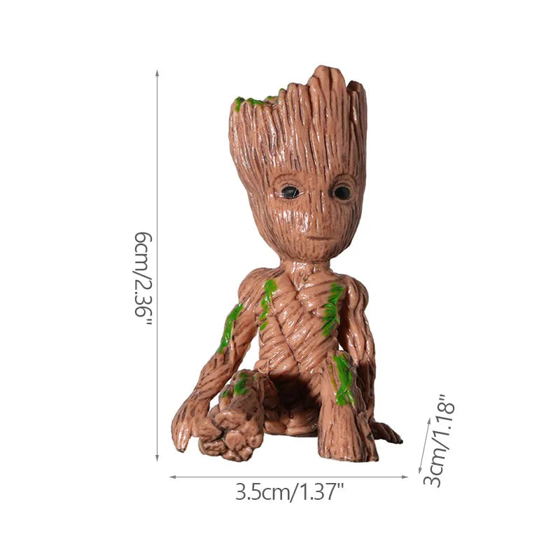 Mini Groot Figurine – Cartoon Desktop Dekoration, 5 cm, Handgefertigt
