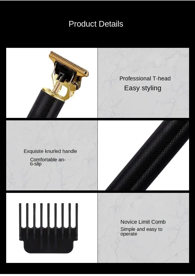 💈 Profi Haarschneider & Barttrimmer – Wiederaufladbar, Präzision 0mm, ideal für Männer