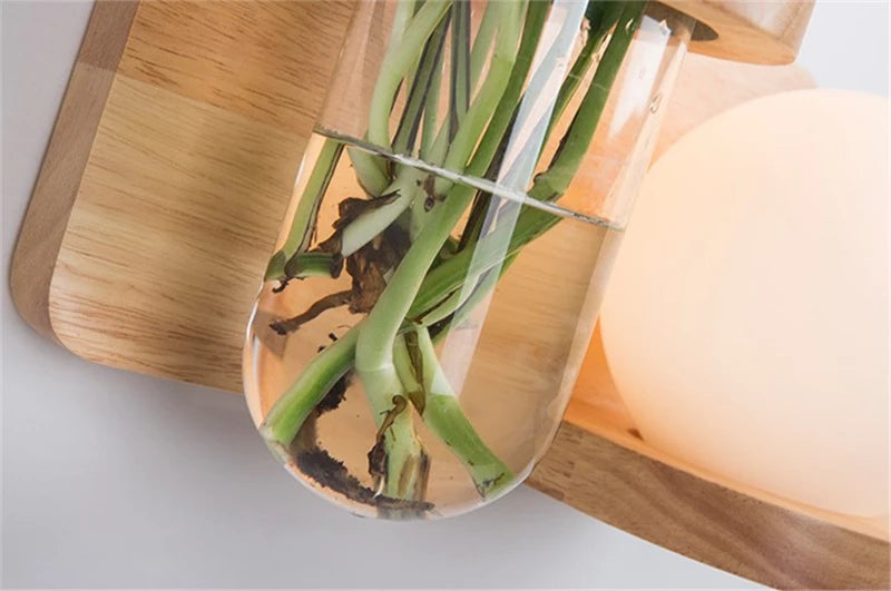 🌿 Modern Wooden LED Wall Lamp – Stil trifft Natur