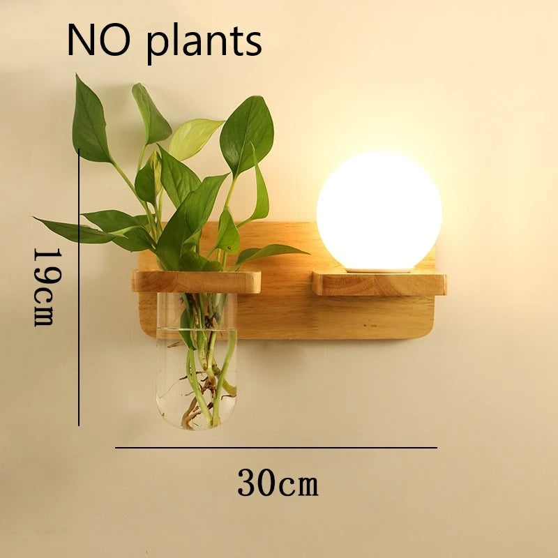 🌿 Modern Wooden LED Wall Lamp – Stil trifft Natur
