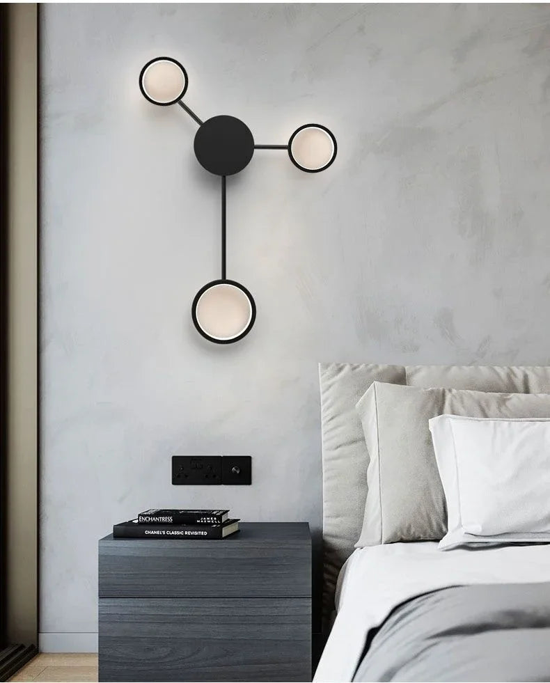 Nordic Minimalistische LED Wandleuchte – Modern, Schlafzimmer, Wohnzimmer & Treppenbeleuchtung