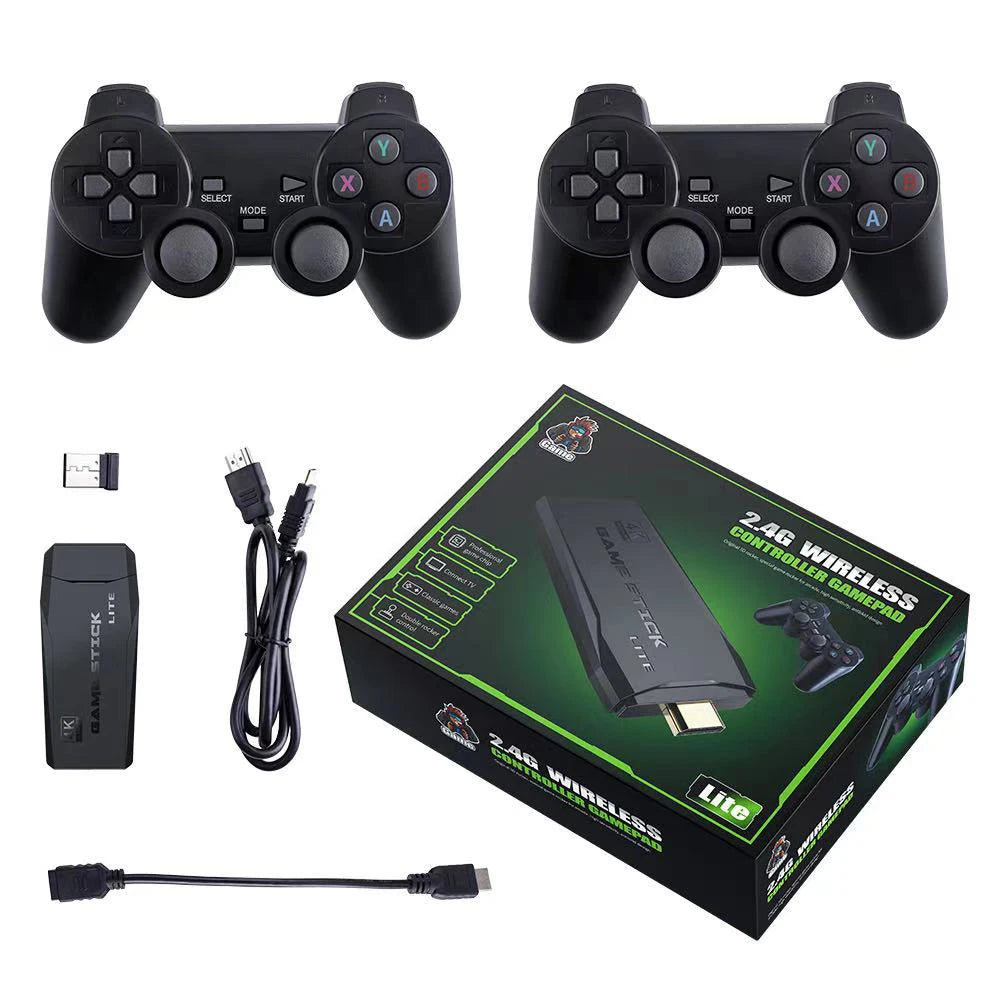 🚀 M8 Retro Game Console – 2.4G Dual Wireless Controller, 64GB, 10.000 Spiele, 4K