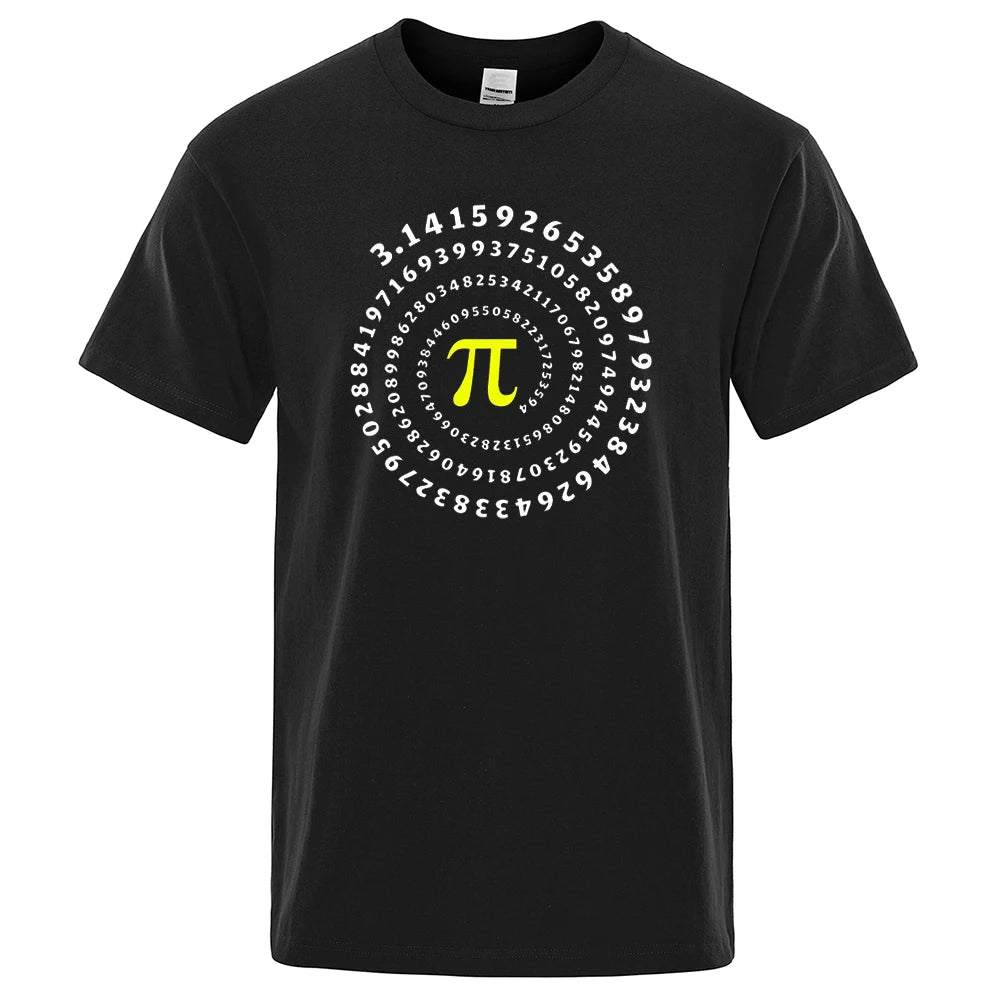 📐😂 Lustiges Pi π Spiral T-Shirt für Herren – Mathematik & Geometrie Print 👕