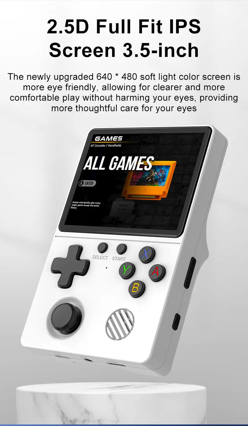 🚀 GB350 Handheld Game Console – Multi-Plattform, HD IPS Screen, 3D Joystick, Ergonomisch