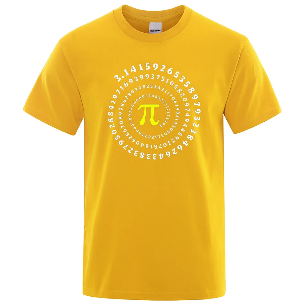 📐😂 Lustiges Pi π Spiral T-Shirt für Herren – Mathematik & Geometrie Print 👕