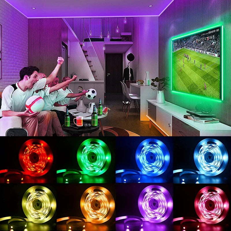 ✨ LED TV Hintergrundbeleuchtung – USB 5V RGB Lichtstreifen, flexibel & einfach steuerbar