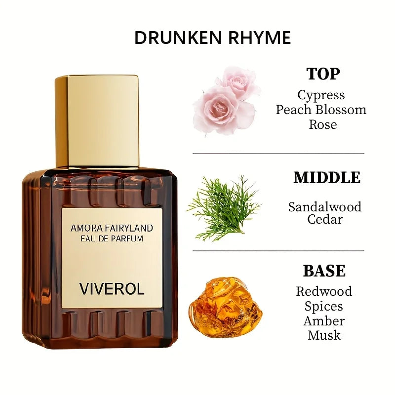 ✨ 50ml Amber-Hued Gold-Capped Perfume – Mystical & Luxurious