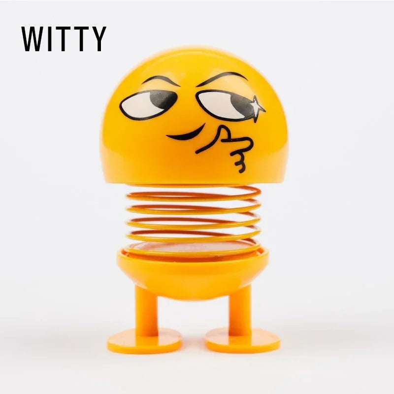 🚗 Lustiges Wackelkopf Auto-Dashboard Ornament – Süße Gesichter & Trendiges Autozubehör 😄