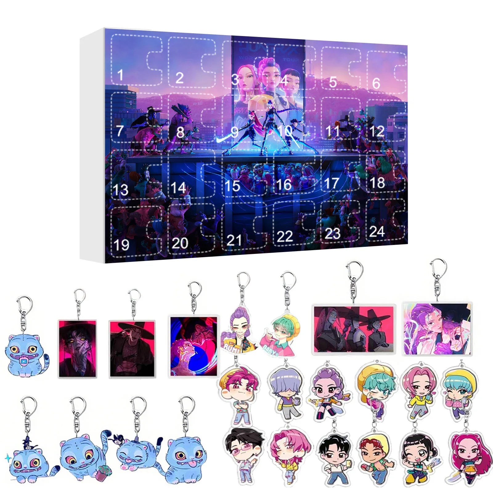 K-Pop Demon Hunters Adventskalender 🎄✨ – 24 Tage Weihnachts-Countdown mit Rumi, Mira, Zoey & Tiger | Perfektes Geschenk für K-Pop Fans