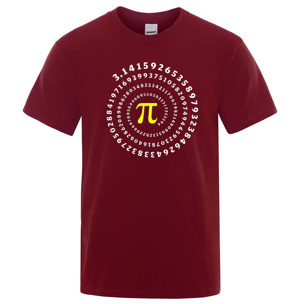 📐😂 Lustiges Pi π Spiral T-Shirt für Herren – Mathematik & Geometrie Print 👕