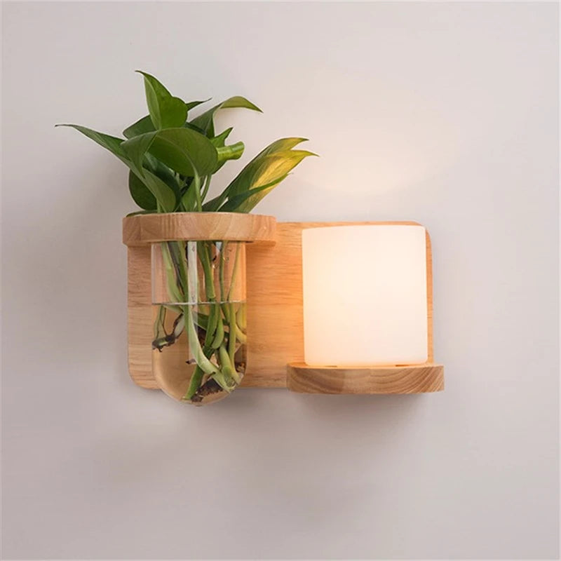 🌿 Modern Wooden LED Wall Lamp – Stil trifft Natur
