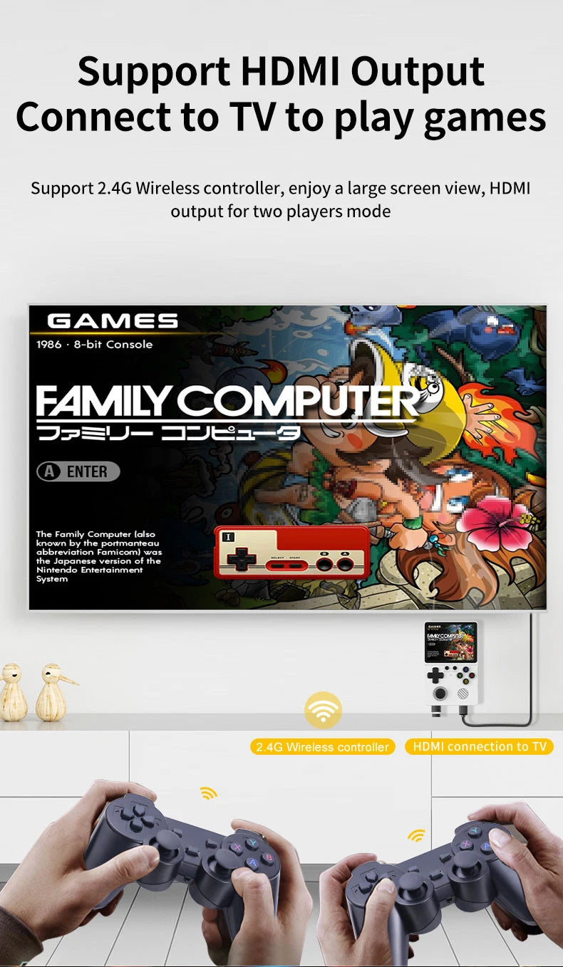 🚀 GB350 Handheld Game Console – Multi-Plattform, HD IPS Screen, 3D Joystick, Ergonomisch