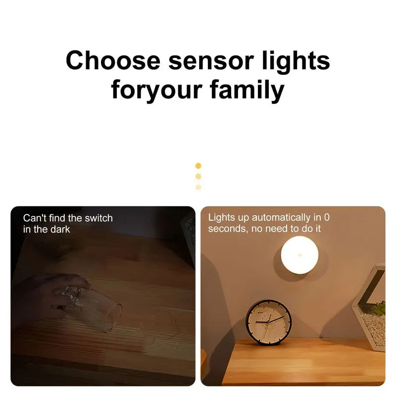 💡 LED Smart Human Body Sensor Night Lamp
