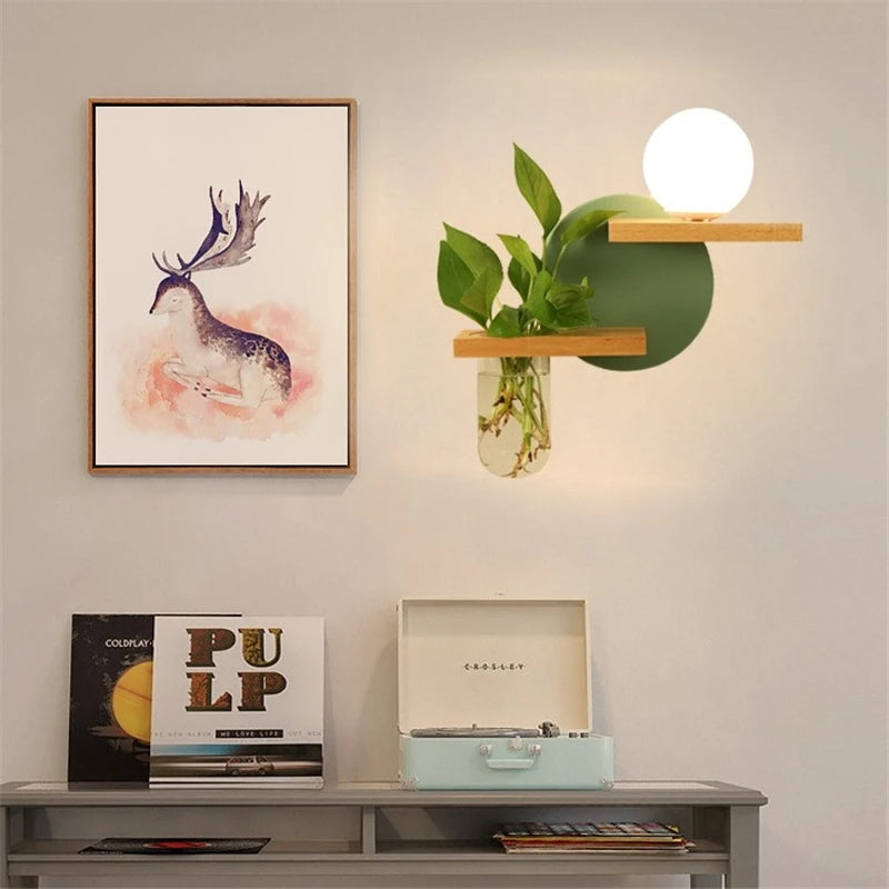 🌿 Modern Wooden LED Wall Lamp – Stil trifft Natur
