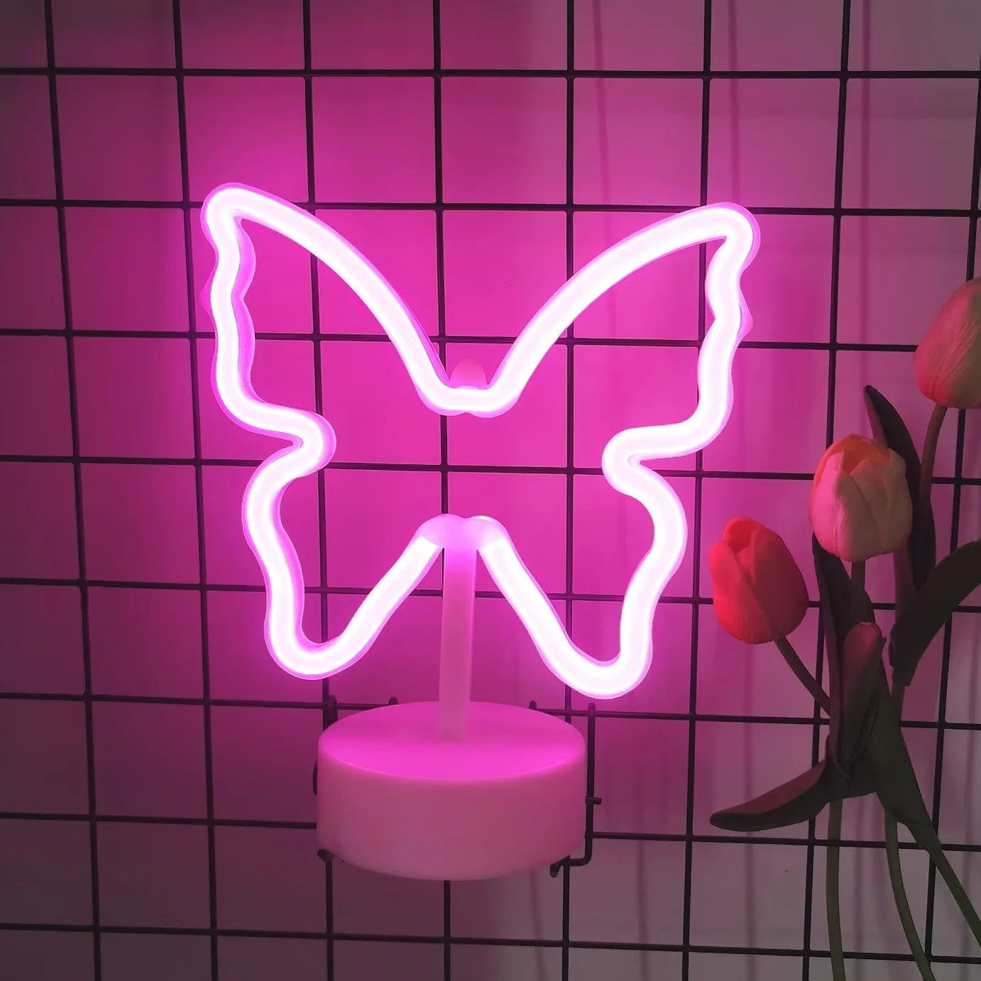 Neon LED Dekolicht – USB & Batterie betrieben, Tisch- & Raumdekoration, Party & Heim