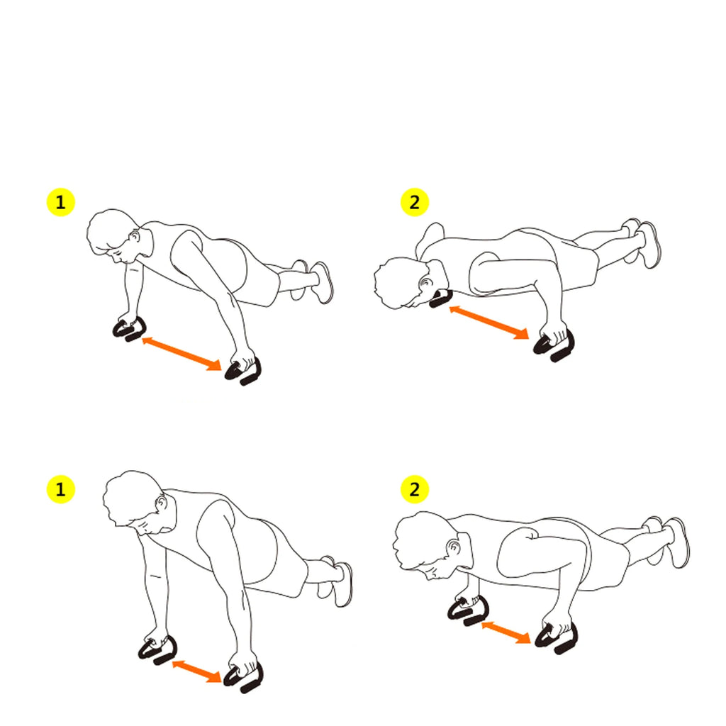 Push-up Griffe – Rutschfeste Liegestützgriffe für effektives Training (1 Paar)
