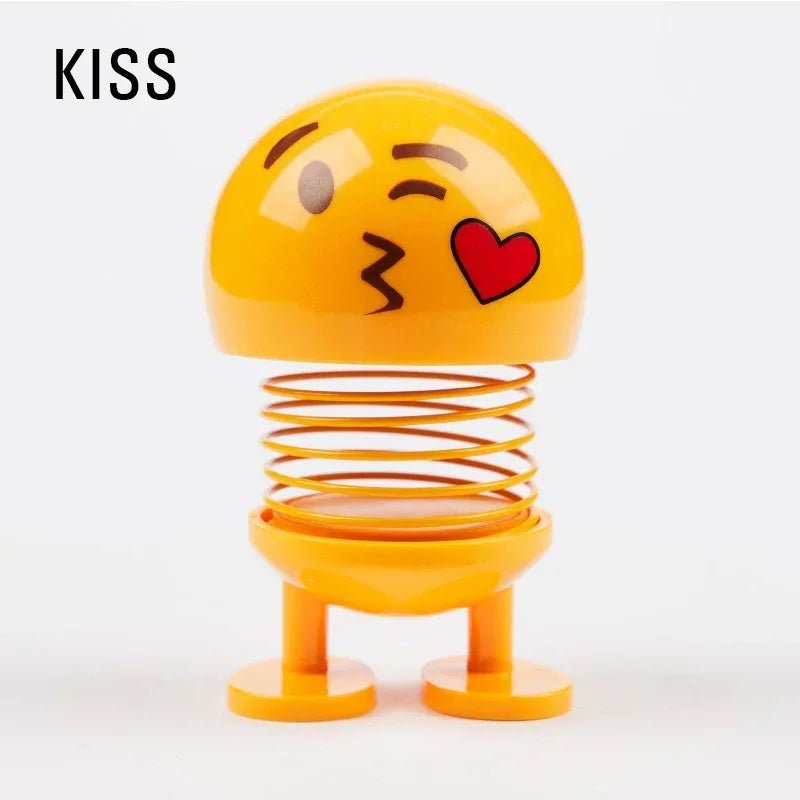 🚗 Lustiges Wackelkopf Auto-Dashboard Ornament – Süße Gesichter & Trendiges Autozubehör 😄